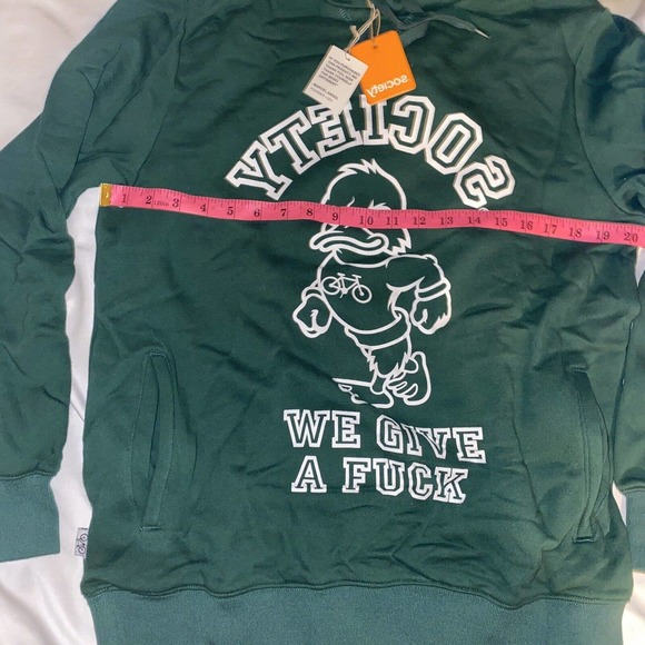 Society‎ Pullover Hoodie Sweatshirt Size Medium New with Tags "Fu*k" - Picture 7 of 11